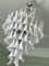 Lustre Murano en Verre Blanc de Mazzega 9