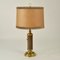 Table Lamps in Parchment Leather and Brass, 1960s, Set of 2 9