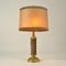 Table Lamps in Parchment Leather and Brass, 1960s, Set of 2 8