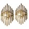 Italian Wall Lights in Glass Crystal and Murano from Venini, 1980, Set of 2 1