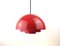 Danish Red Milieu Pendant by Jo Hammerborg for Fog & Mørup, 1970s 3