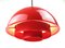 Danish Red Milieu Pendant by Jo Hammerborg for Fog & Mørup, 1970s, Image 2