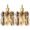 Small Citrus Swirl and Smoked Glass Pendants attributed to J. T. Kalmar for Kalmar, Austria, 1960s, Set of 2 1