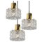 Bubble Glass Pendant Lamp attributed to Helena Tynell, 1960s 1