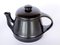 Black Ceramic Teapot by Franco Bucci for Laboratorio Pesaro, Italy, 1960s 5
