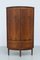 Mid-Century Modern Danish Bow Front Corner Cabinet, 1950s 1
