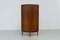 Mid-Century Modern Danish Bow Front Corner Cabinet, 1950s 2