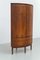 Mid-Century Modern Danish Bow Front Corner Cabinet, 1950s 3