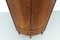 Mid-Century Modern Danish Bow Front Corner Cabinet, 1950s 4