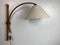 Lampe Murale Arc Swing Scandinave en Chêne par Domus, Danemark, 1970s 1