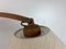 Lampe Murale Arc Swing Scandinave en Chêne par Domus, Danemark, 1970s 9