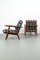 Set of Ge240 Armchairs by Hans Wegner, Image 3