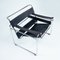 Schwarzer Wassily Stuhl von Marcel Breuer, Italien, 1970er 4