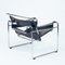 Schwarzer Wassily Stuhl von Marcel Breuer, Italien, 1970er 6