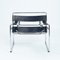 Schwarzer Wassily Stuhl von Marcel Breuer, Italien, 1970er 2