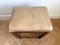 Art Deco Wooden Ottoman with Leather Seat 9