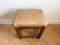 Art Deco Wooden Ottoman with Leather Seat 6