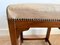 Art Deco Wooden Ottoman with Leather Seat 11