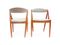 Mid-Century Dining Chairs in Teak and Linen by Kai Kristiansen for Skov Andersen Möbelfabrik, Set of 4 4