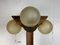 Mid-Century Brutalist Oak Floor Lamp with 4 Spheres from Temde Leuchten, 1970s 2