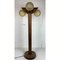 Mid-Century Brutalist Oak Floor Lamp with 4 Spheres from Temde Leuchten, 1970s 1