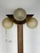 Mid-Century Brutalist Oak Floor Lamp with 4 Spheres from Temde Leuchten, 1970s 12