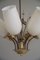 Chandelier in Brass & Glass by Paavo Tynell for Idman Oy, Finland, 1940s, Image 3