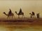 Henry Andrew Harper, Suez Canal Group of Bedouin Tribesman with Camels, Watercolor, 19th Century, Framed 2
