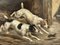 Artista británico, victoriano Jack Russell Terrier perros persiguiendo ratas en el granero, de finales del siglo XIX, pintura al óleo, enmarcado, Imagen 2