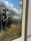 Anhänger von David Shepherd, Große britische Malerei Grey Bull Elephant About to Charge, Krüger Nationalpark, 1990er, Mixed Media, gerahmt 3