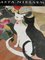 Asta S.M. Nielsen, Two Cats on Table, 1962, Exhibition Poster 3