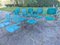 Steel Dining Chairs with Armrests, Padded Alcantara Seats and Backs, 1960s, Set of 10 5