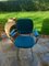 Steel Dining Chairs with Armrests, Padded Alcantara Seats and Backs, 1960s, Set of 10 8