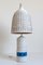 Italienische Tischlampe aus Keramik & Korbgeflecht von Aldo Londi für Bergboms, 1960er 6
