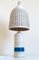 Italienische Tischlampe aus Keramik & Korbgeflecht von Aldo Londi für Bergboms, 1960er 3