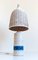 Italienische Tischlampe aus Keramik & Korbgeflecht von Aldo Londi für Bergboms, 1960er 2