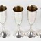 Silver Glasses, Italy, Mid-20th Century, Set of 6 3
