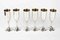Silver Glasses, Italy, Mid-20th Century, Set of 6 2