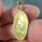 Französische Jugendstil Hängelampe aus 18 Karat Gelbgold mit Madonna und Kind von Arnault, 1890er 7