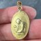 Französische Jugendstil Hängelampe aus 18 Karat Gelbgold mit Madonna und Kind von Arnault, 1890er 6