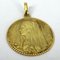 Französischer 18 Karat Gelbgold Anhänger mit Jungfrau Maria Medaille von E. Dropsy, 1890er 13