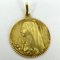 Französischer 18 Karat Gelbgold Anhänger mit Jungfrau Maria Medaille von E. Dropsy, 1890er 12