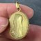 Französischer 18 Karat Gelbgold Anhänger mit Jungfrau Maria Medaille von E. Dropsy, 1890er 6