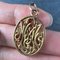 Französischer 18 Karat Gelbgold Anhänger mit OM/MO Initials Monogram Charm, 1890er 6