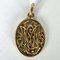 Französischer 18 Karat Gelbgold Anhänger mit OM/MO Initials Monogram Charm, 1890er 13