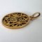 Französischer 18 Karat Gelbgold Anhänger mit OM/MO Initials Monogram Charm, 1890er 17