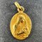 Französischer 18 Karat Gelbgold Anhänger mit Madonna & Kind Charm von Vern, 1890er 3