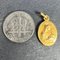 Französischer 18 Karat Gelbgold Anhänger mit Madonna & Kind Charm von Vern, 1890er 11