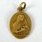 Französischer 18 Karat Gelbgold Anhänger mit Madonna & Kind Charm von Vern, 1890er 13