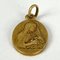 Französischer 18 Karat Gelbgold Anhänger mit Madonna & Kind Charm von Vern, 1890er 14